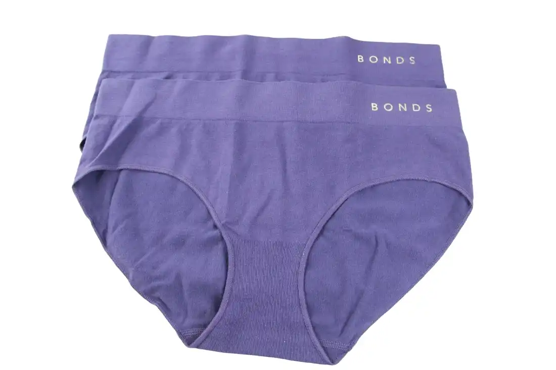 2 Pairs X Bonds Womens Seamless Midi Underwear Dark Purple