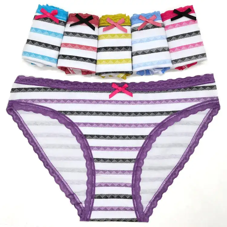 6 x Womens Sheer Spandex / Cotton  Briefs - Assorted Colours Underwear Undies 89487
