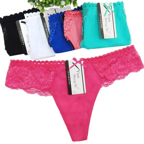 6 x Womens Sheer Spandex / Cotton Briefs - Assorted Colours Underwear Undies 87236