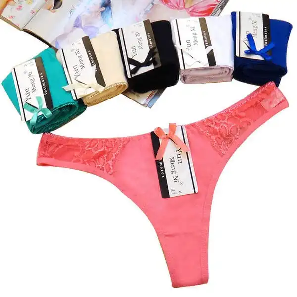 6 x Womens Sheer Spandex / Cotton Briefs - Assorted Colours Underwear Undies 87281