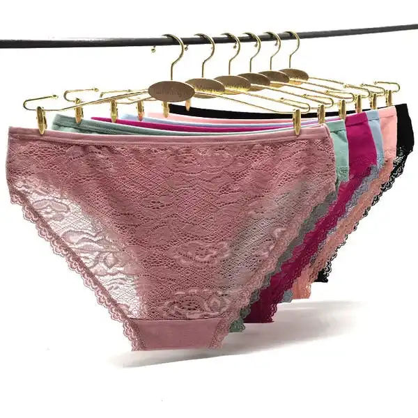 24 X Womens Sheer Cotton Briefs - Assorted Colours Underwear Undies 89583