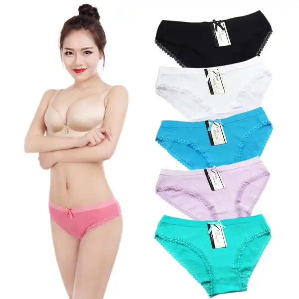 12 X Womens Sheer Spandex / Cotton Briefs - Assorted Underwear Undies 86998