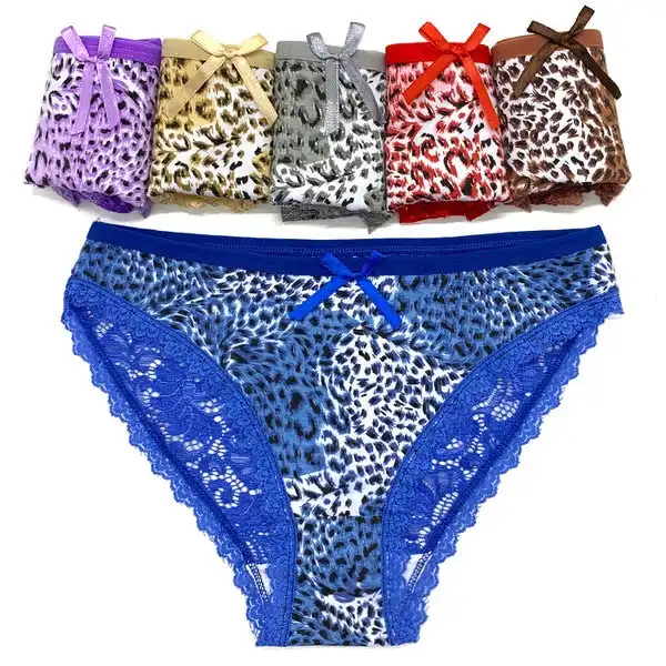 18 X Womens Sheer Nylon / Cotton Briefs - Colours Underwear Undies 89485