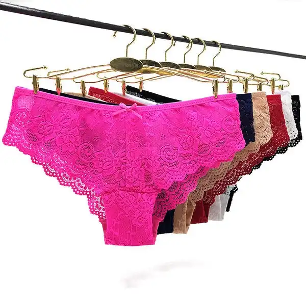 24 X Womens Sheer Nylon / Cotton Briefs - Assorted Underwear Undies 89428