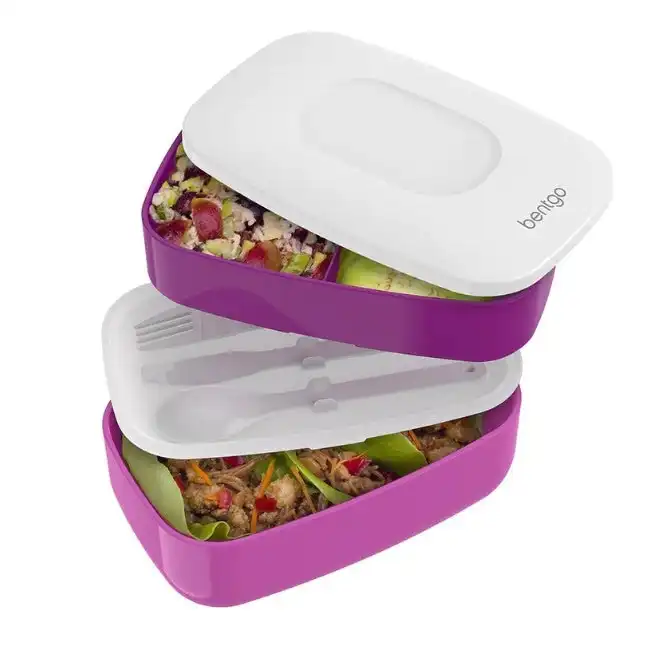 4 x Bentgo All-In-One Lunch Box Container Storage Purple