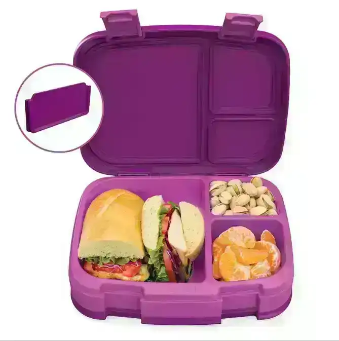 3 x Bentgo Fresh Version 2 Lunch Box Container Storage Purple