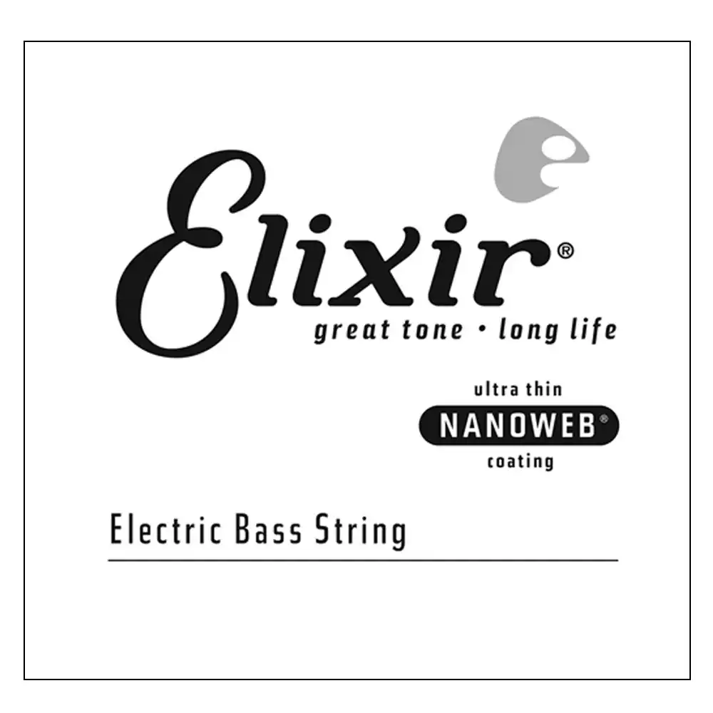 Elixir #15405 Bass Guitar Musical Instrument Nano Coating 0.105 L Single String