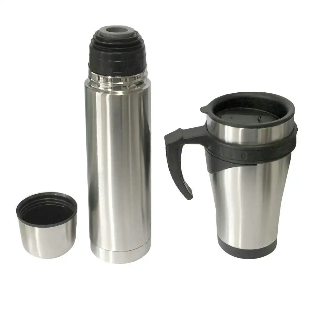 Stainless Steel Flask 450ml Mug/500ml Bottle/Double Wall Vacuum/Hot/Cold/Thermo