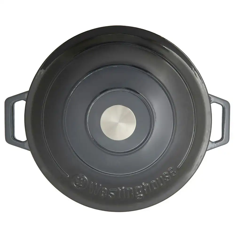Westinghouse 4L 30cm Shallow Round Cast Iron Pot/Dish Induction Cooking Ombre GR