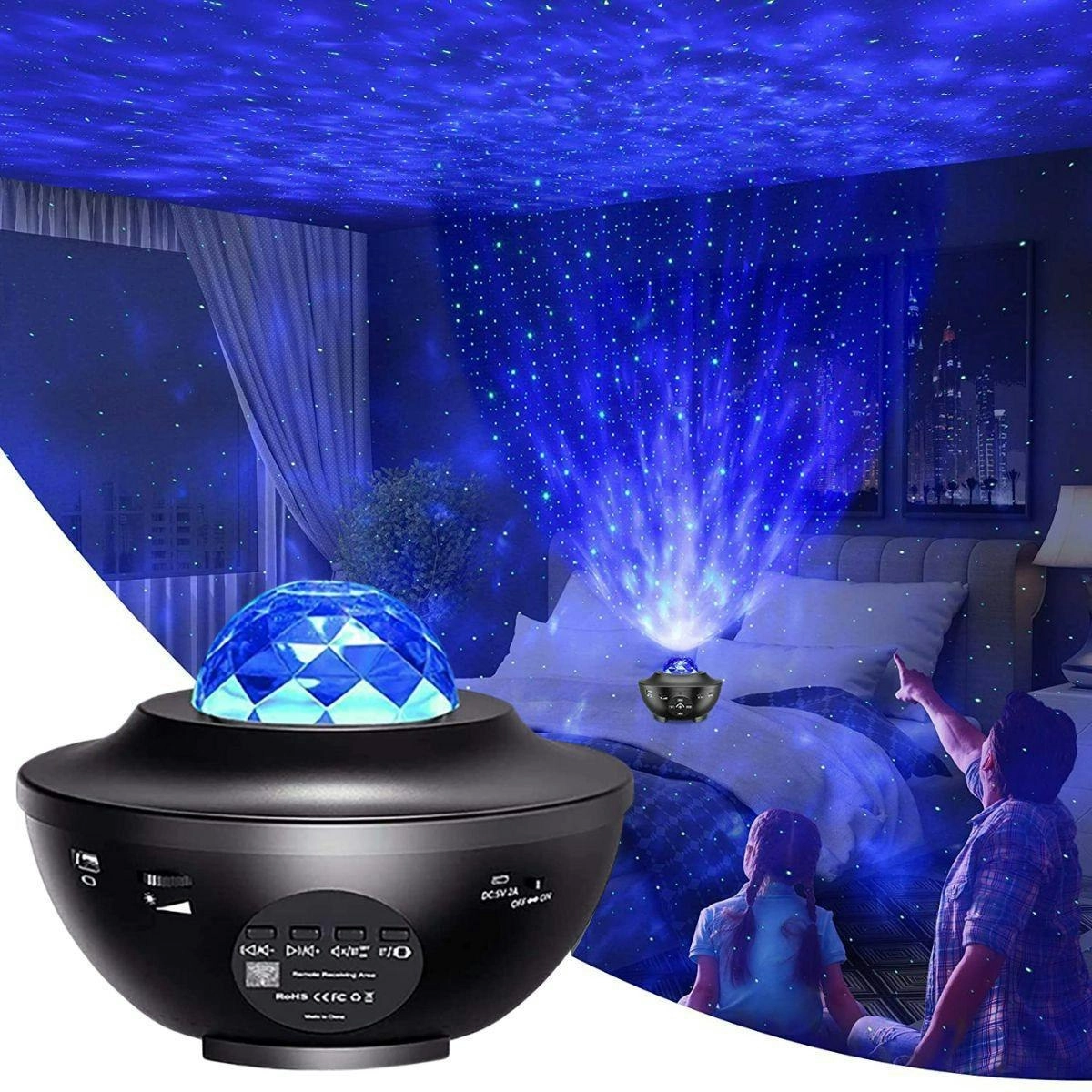 Glowly Galaxy Projector Star Night Light Projector with Bluetooth