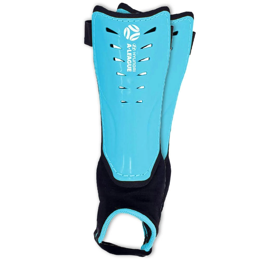 Hyundai A-League Shin Guard/Pads w/ Ankle Sock/Sports/Soccer Small Size/Blue