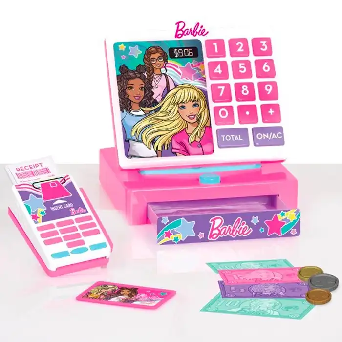 Barbie Pretend Play Kids/Sound Money Realistic Cash Register Play Pretend Toy