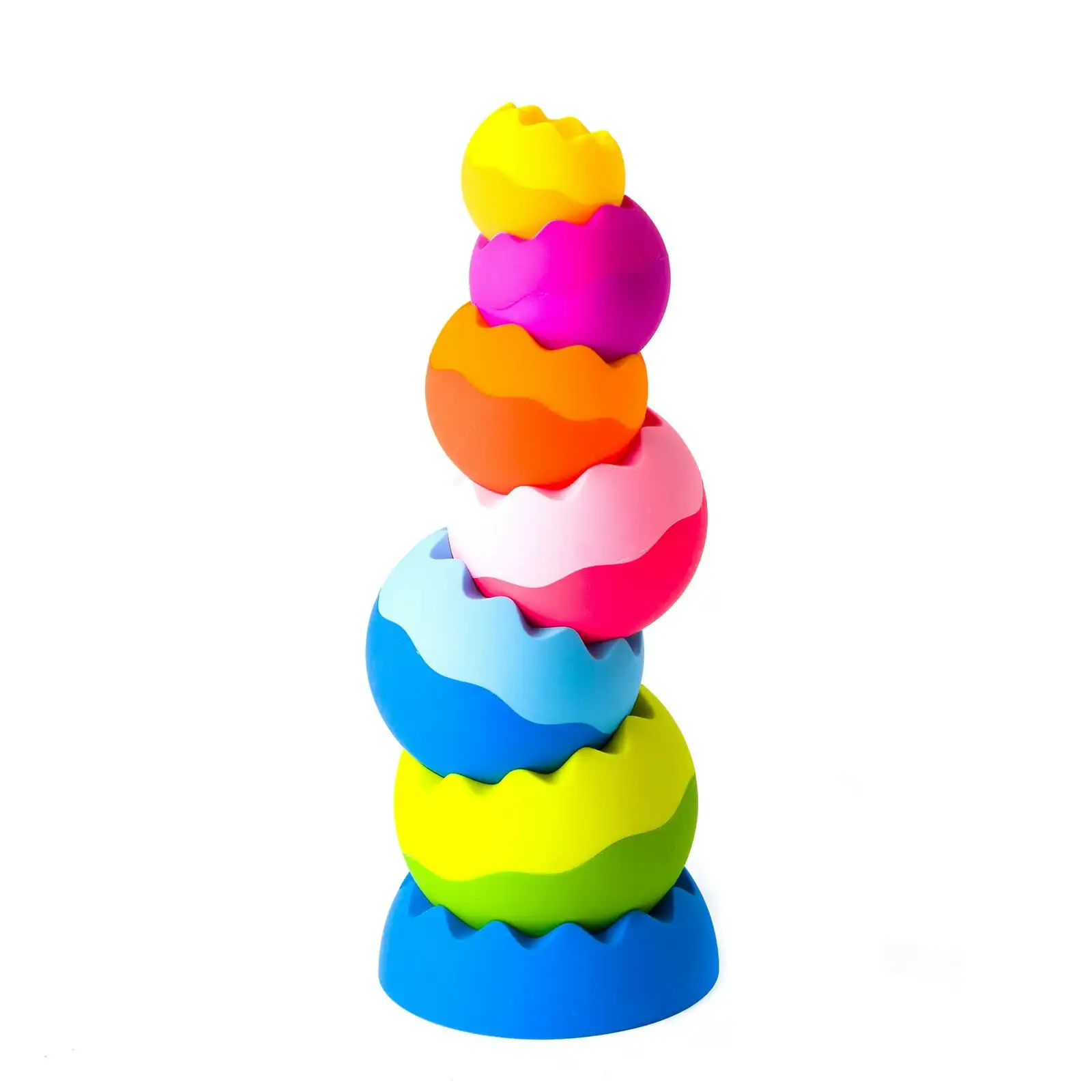 Fat Brain Toy Co Tobbles Neo 6m-4y for Baby/Kids/BPA Free Stackable/Stacking Toy