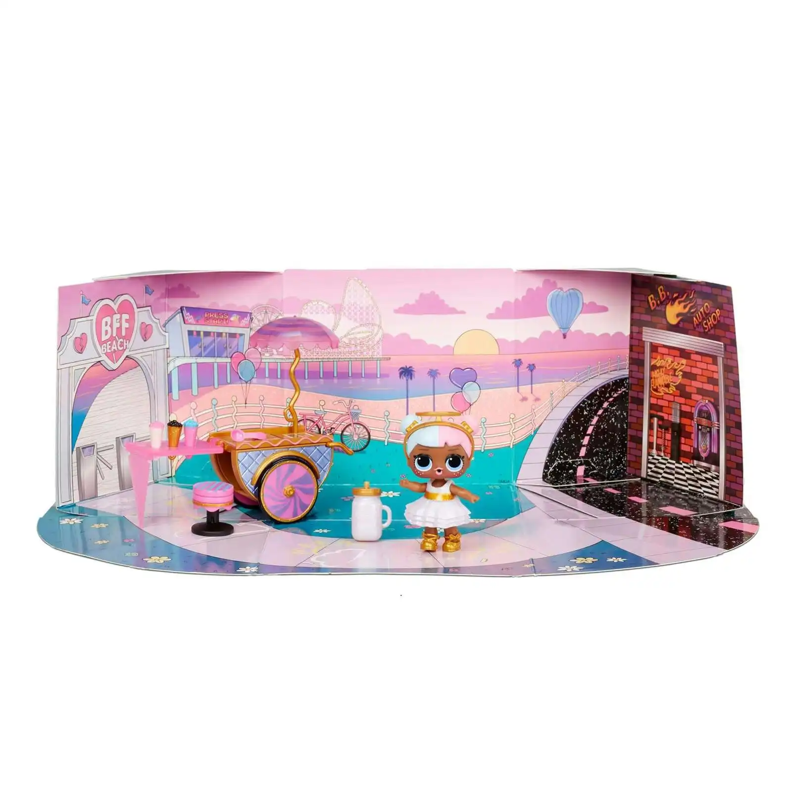 L.O.L Surprise Furniture Kids 4y+ Toy w/Sugar Figure Doll Wave 3 Sweet Boardwalk
