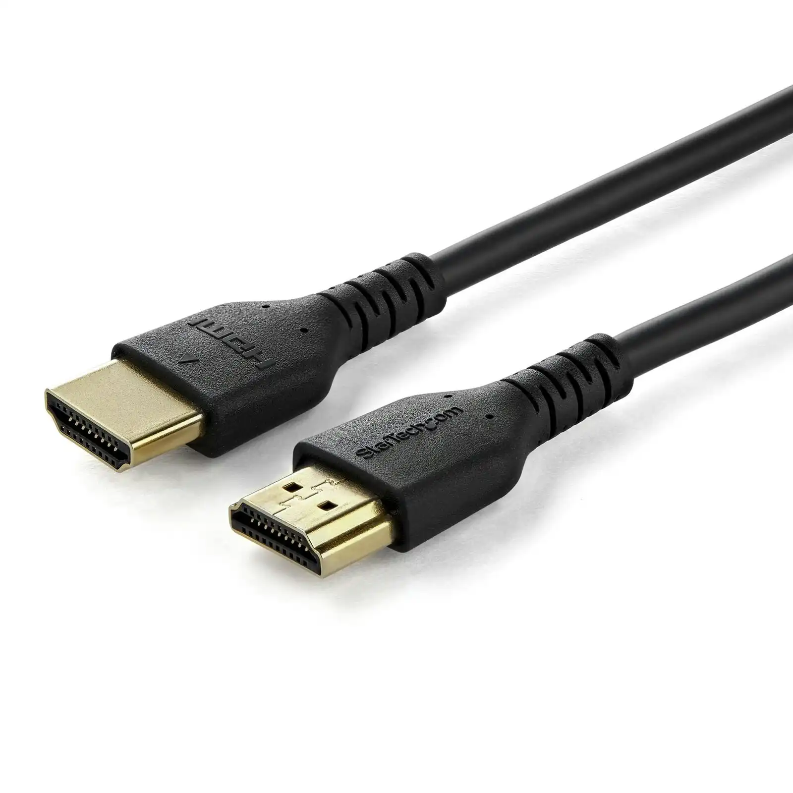 Star Tech 1M 4K HDR Male/Male TPE HDMI 2.0 Cable w/ Ethernet f/TV/Monitors Black