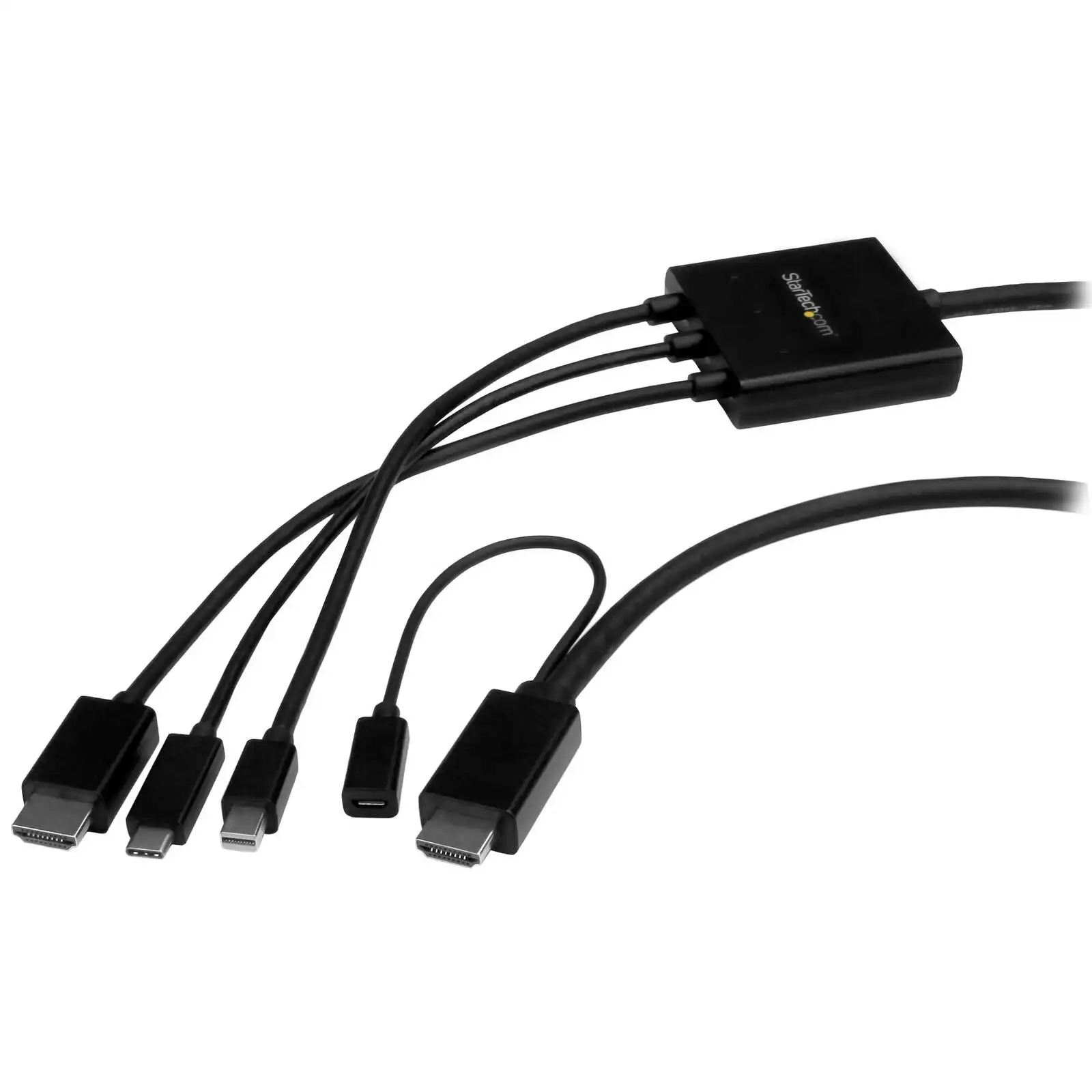 Star Tech 4K Passive USB-C/HDMI/Mini Displayport to HDMI Converter 2m 6ft Black