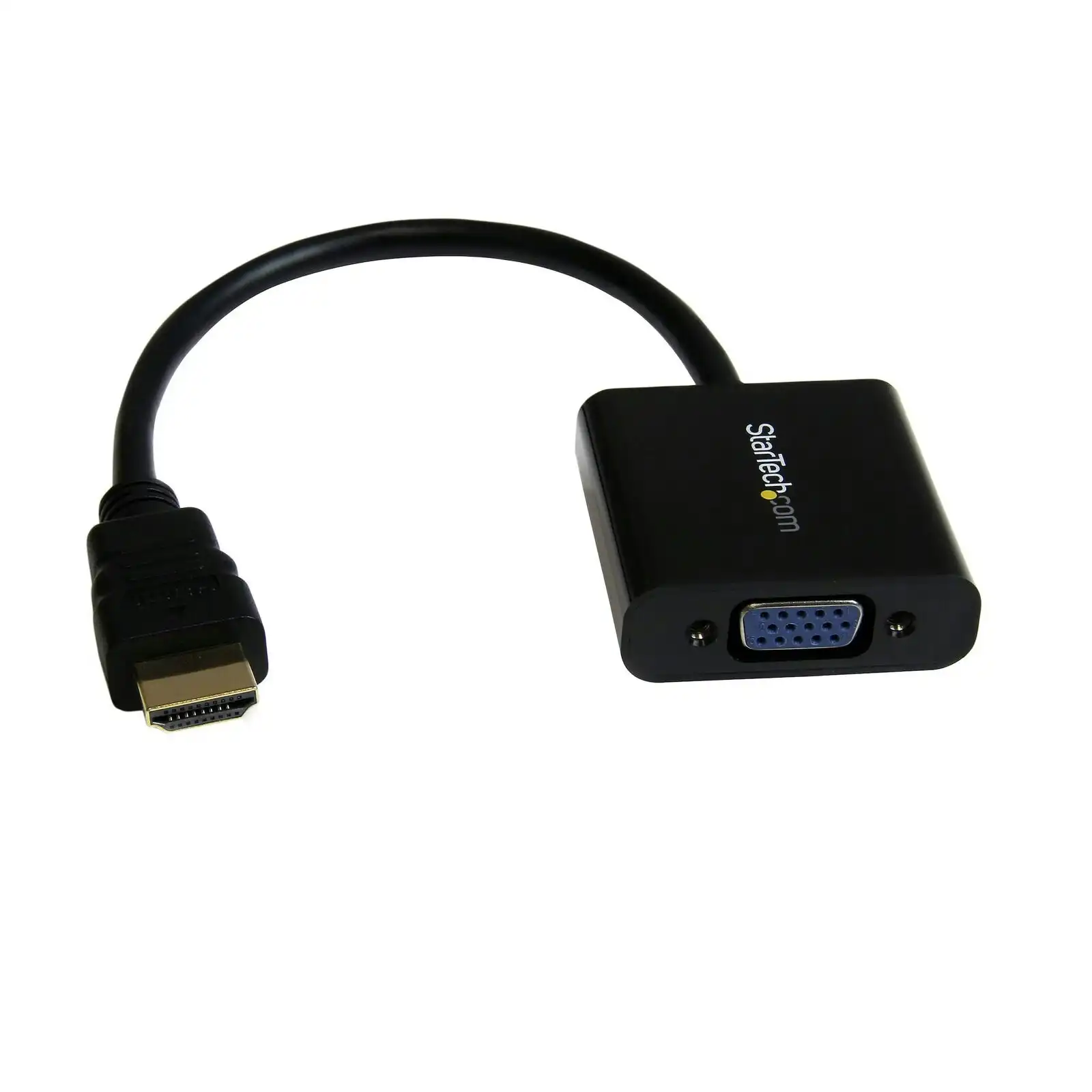 Star Tech 1080p Male HDMI to Female VGA Active Adapter f/Desktop/Ultrabook Black