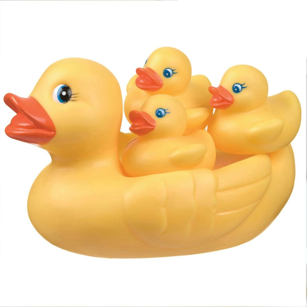 4pc Playgro Floating Rubber Ducks/Duckie Bath/Water Toys For Baby/Toddlers 6m+