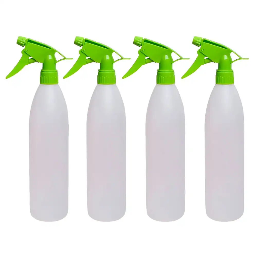 4x Sabco Trigger Action Plastic Squeeze Trigger Liquid Clean Spray Bottle 750ml