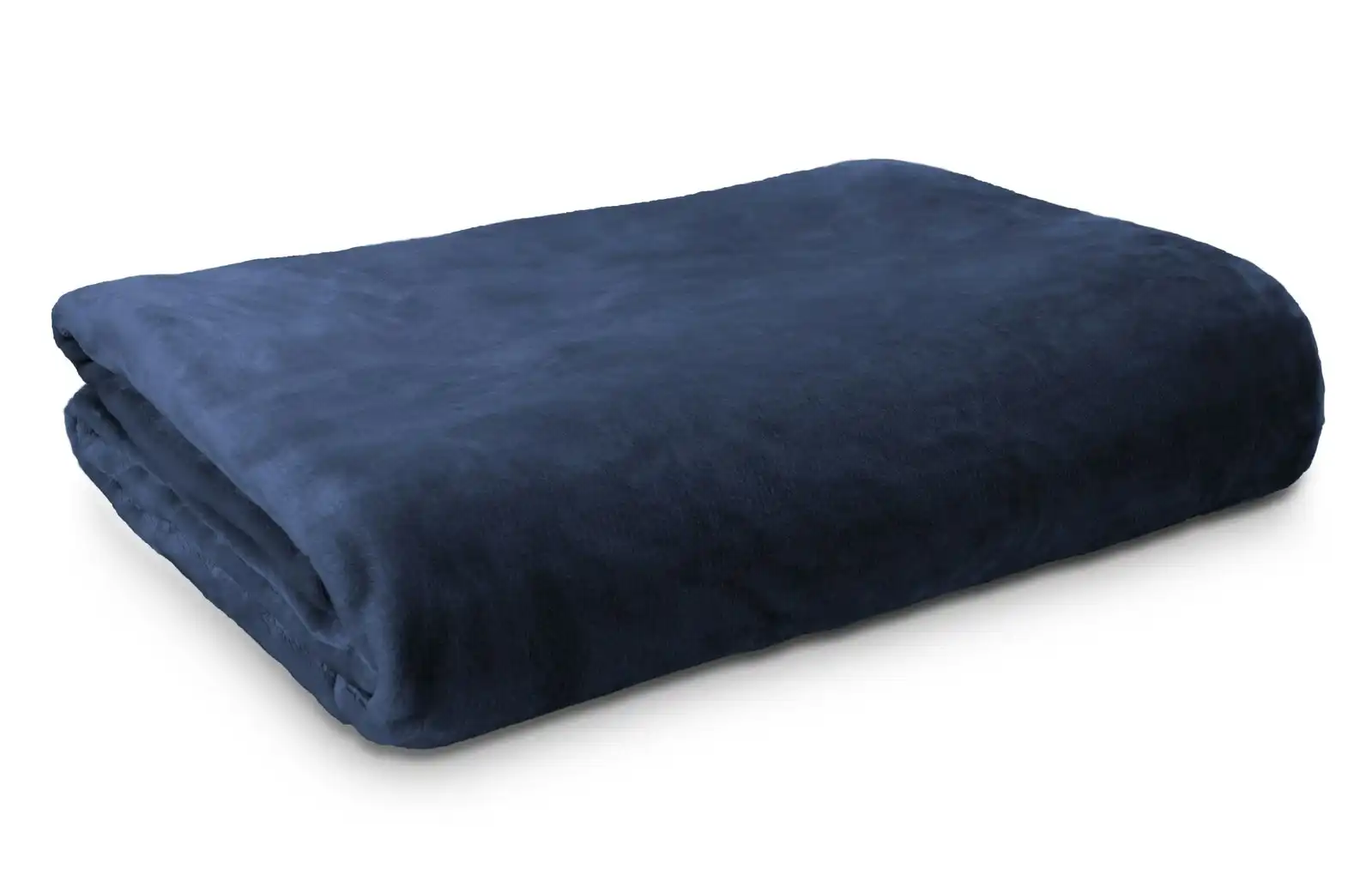 Ardor Boudoir Double Bed Lucia Luxury Home Plush Velvet Blanket Bedding Navy