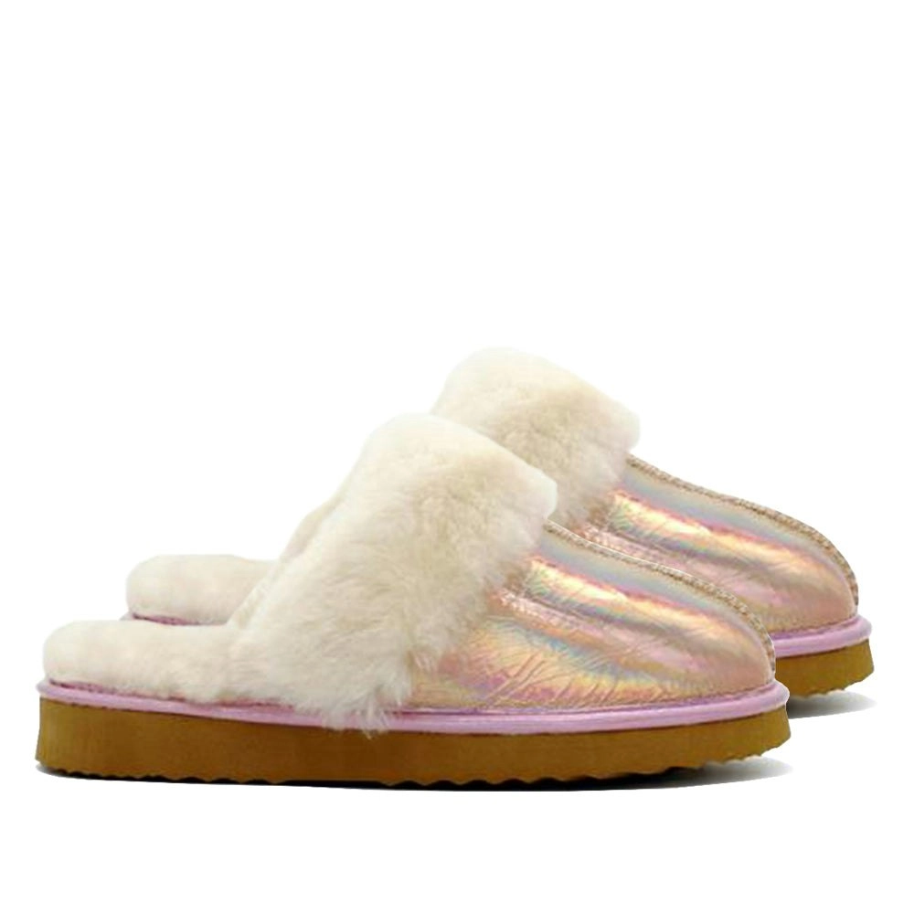 Waratah UGG® Ladies Opal Leather Sheepskin Scuff - Rose Gold