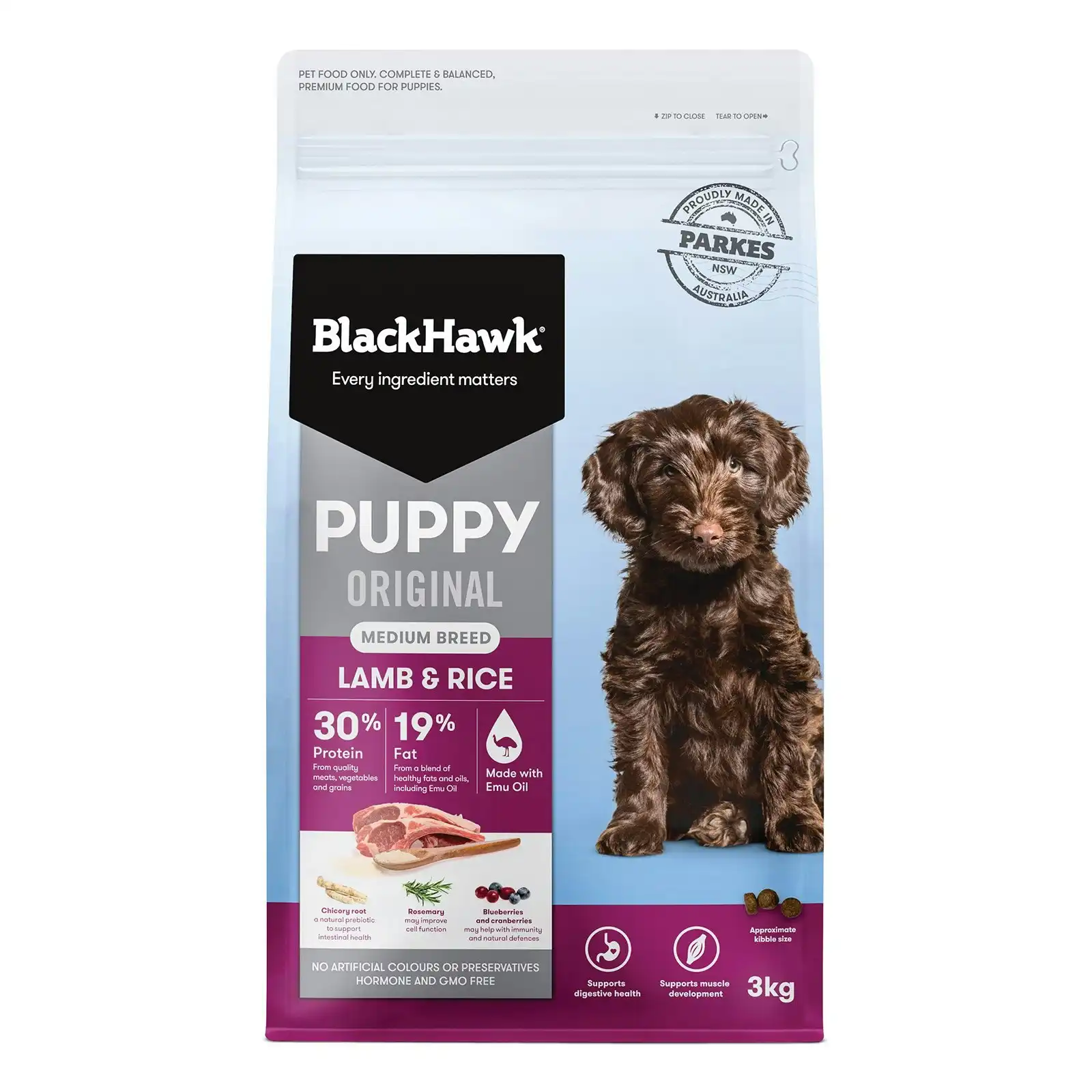 BlackHawk Puppy Medium Breed Original Lamb And Rice Dry Dog Food 20 Kg