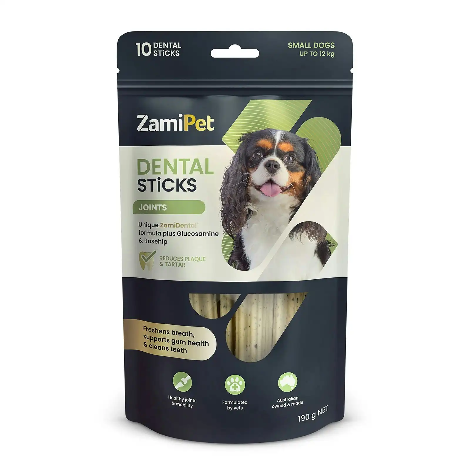 ZamiPet Dental Sticks Joint Treats For Small Dogs Upto 12 Kg 10 Sticks 190 GM