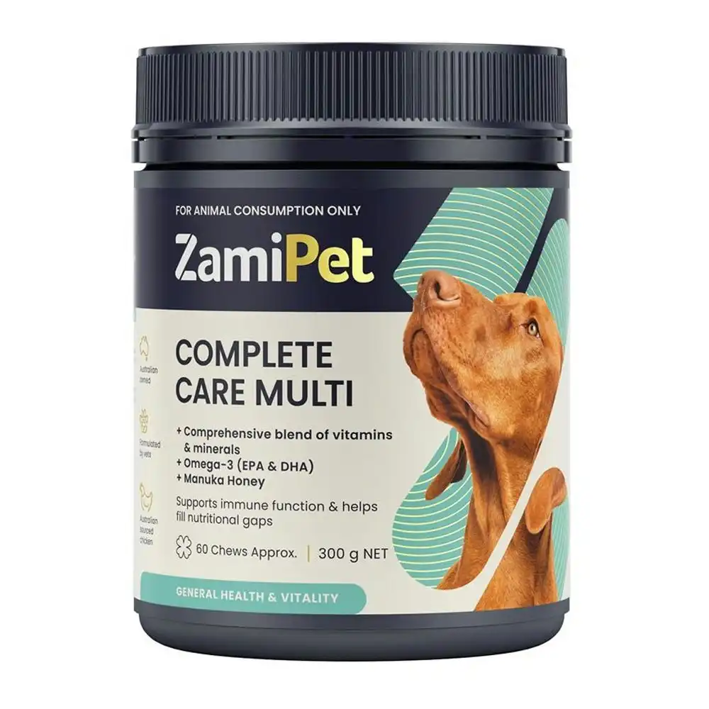 ZamiPet Complete Care Multi Dog Chews for Dogs 300 GM 60 Chews