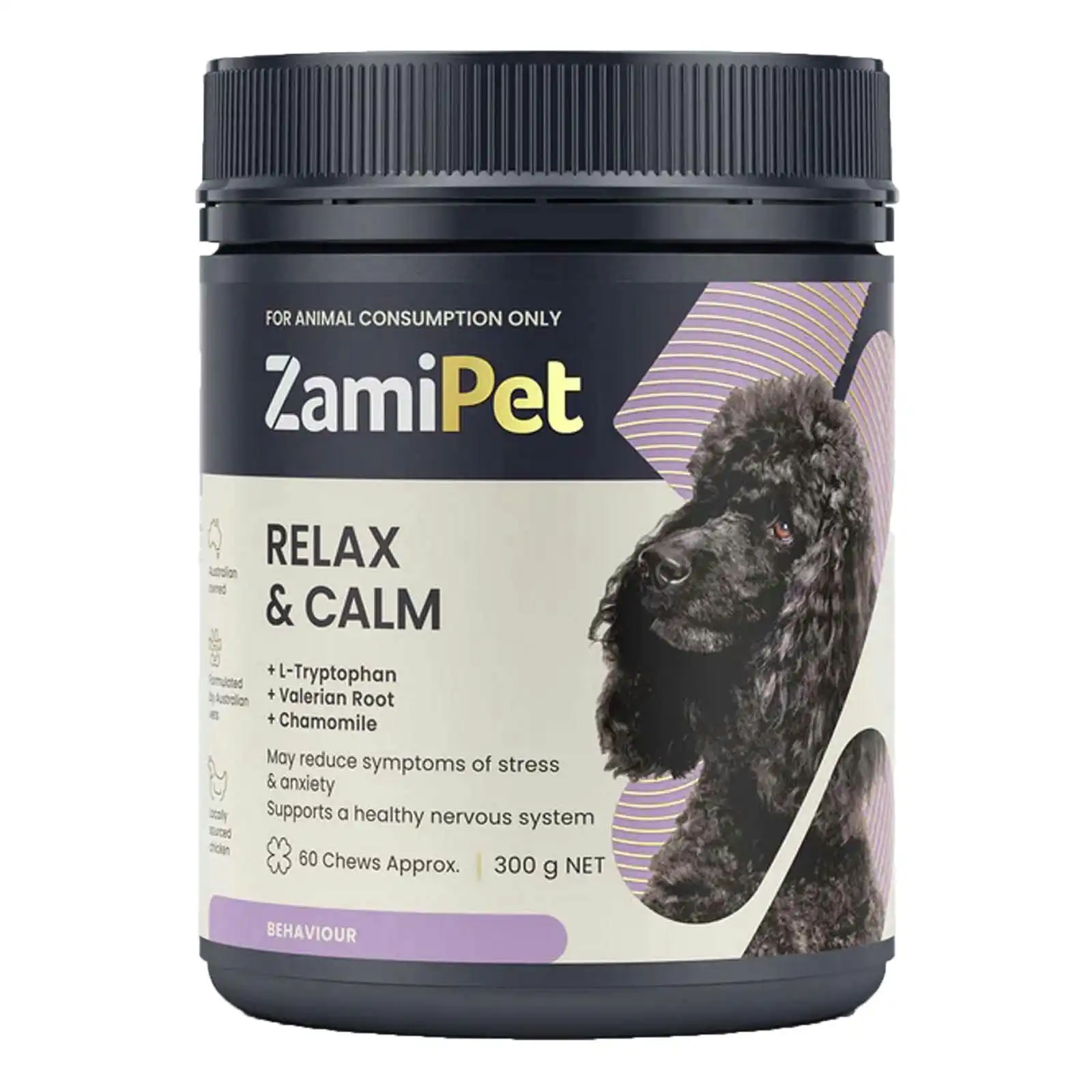 ZamiPet Relax & Calm Chews for Dogs 300 GM 60 Chews