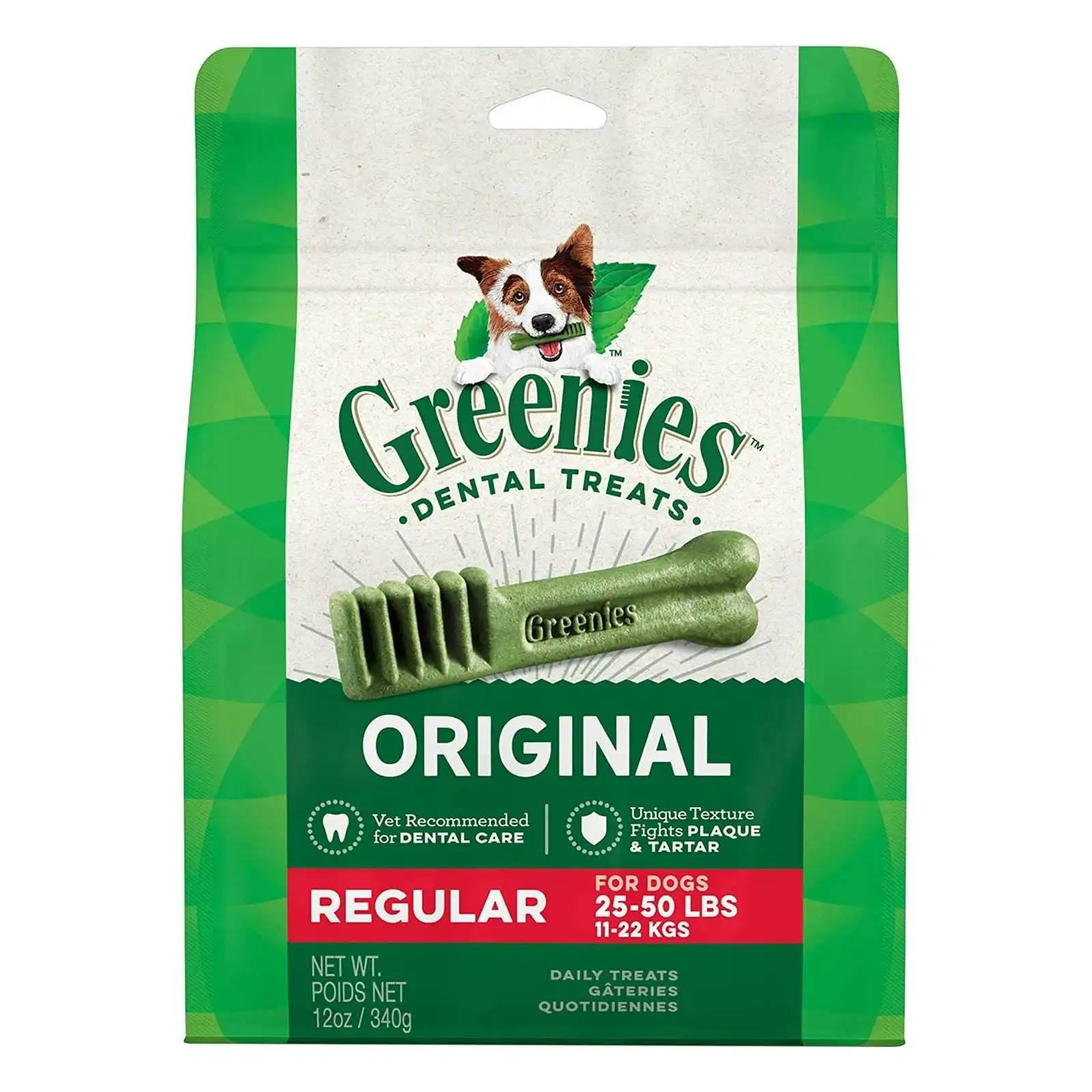 GREENIES Original Dental Treats Regular for Dogs 11 to 22 Kg 1 Kgs