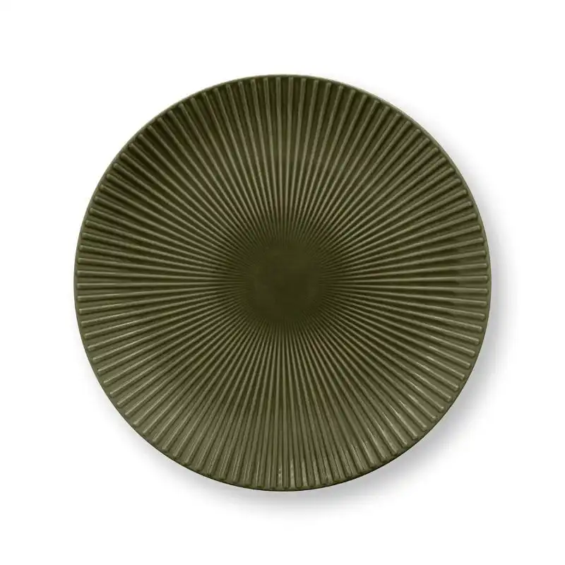 VTWonen Relievo Dark Green 30cm Plate