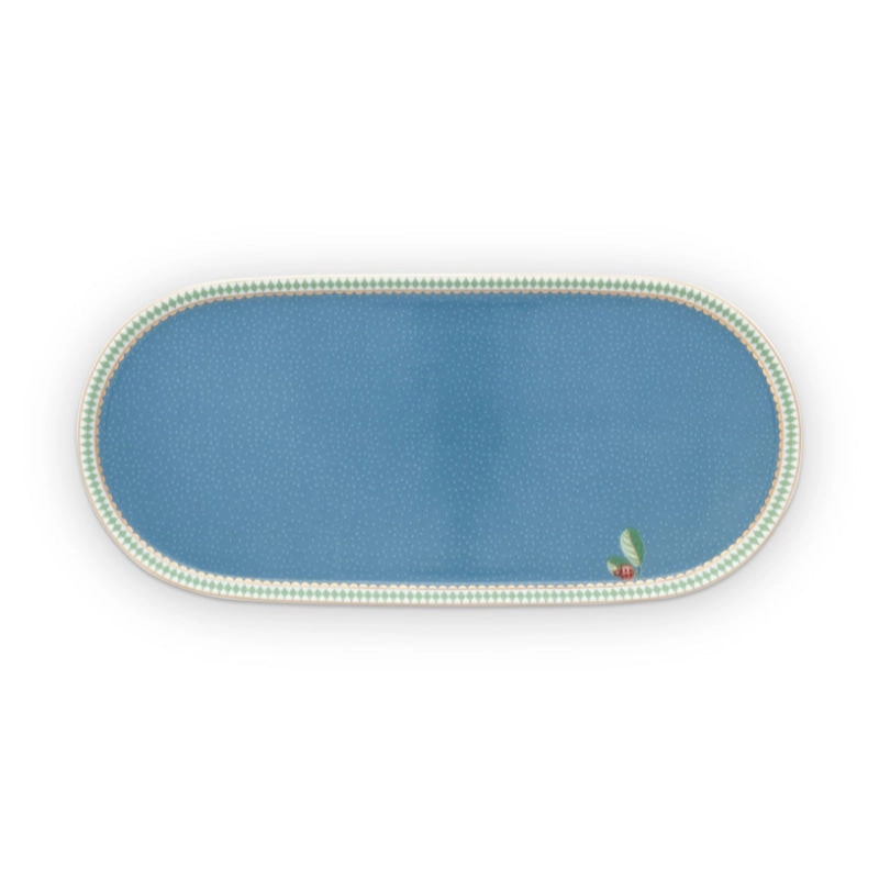 PIP Studio La Majorelle Blue 25x12cm Sugar and Cream Plate