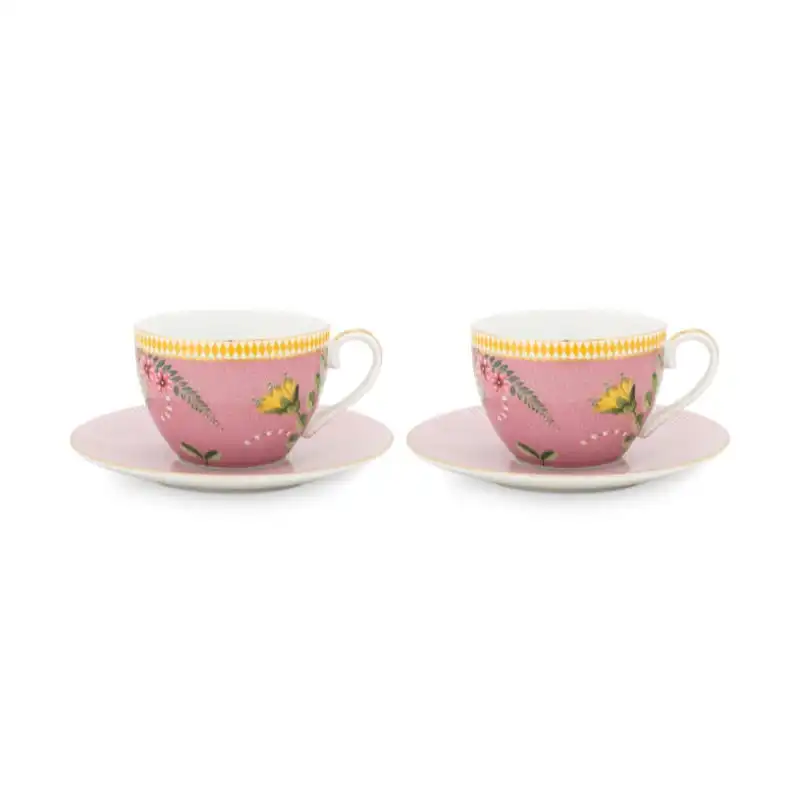 PIP Studio La Majorelle Pink 280ml Cups & Saucer Set of 2