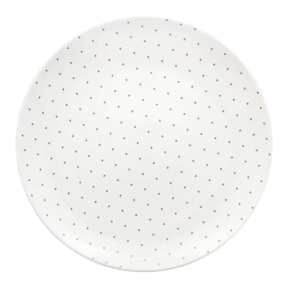 VTWonen White Golden Hearts 35.5cm Charger Plate
