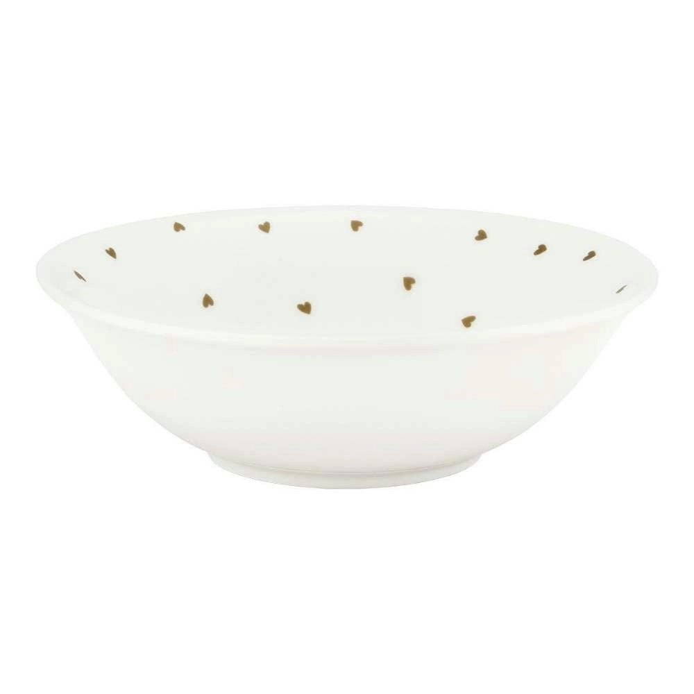 VTWonen White Golden Hearts 12.5cm Bowl