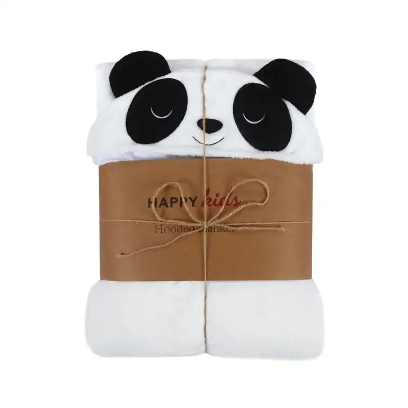 Happy Kids Panda Hooded Blanket