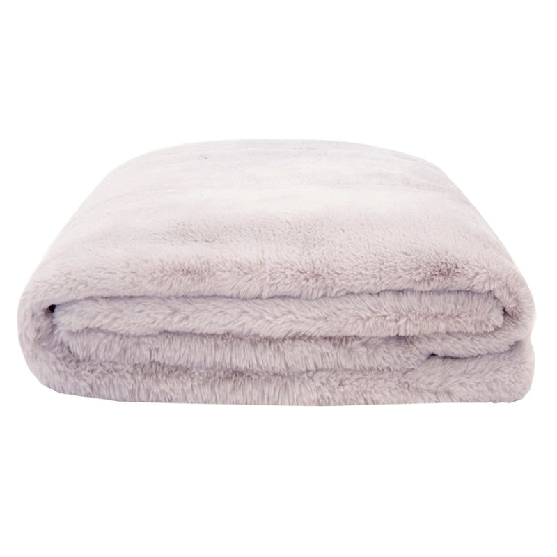 Bambury Frida Faux Fur Thistle Throw