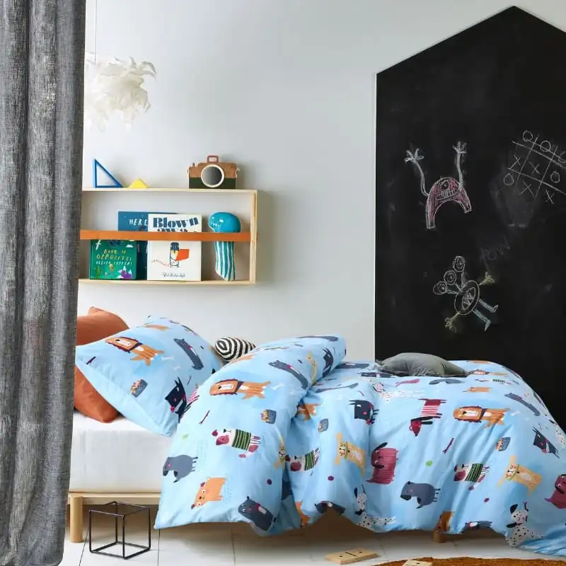 Happy Kids Woof Glow in the Dark Quilt Cover Set