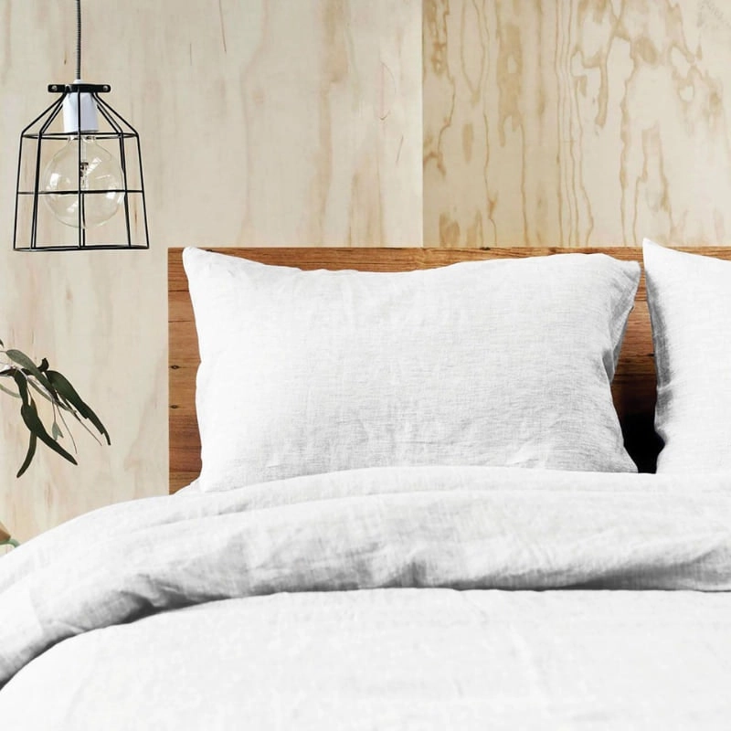 Jenny Mclean Doux Pure Linen White Quilt Cover Set