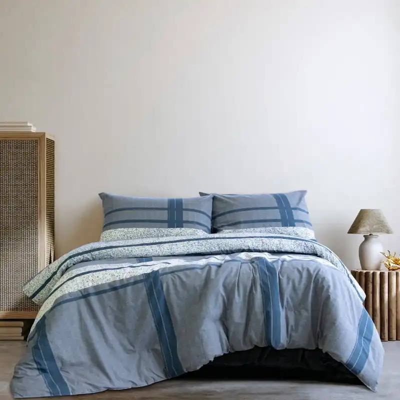 Ardor Boudoir Mateo Navy Quilt Cover Set