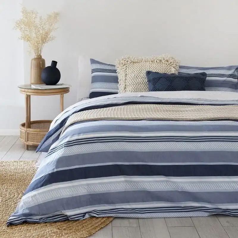 Bambury Indiana Blue Commercial Quilt Cover Set