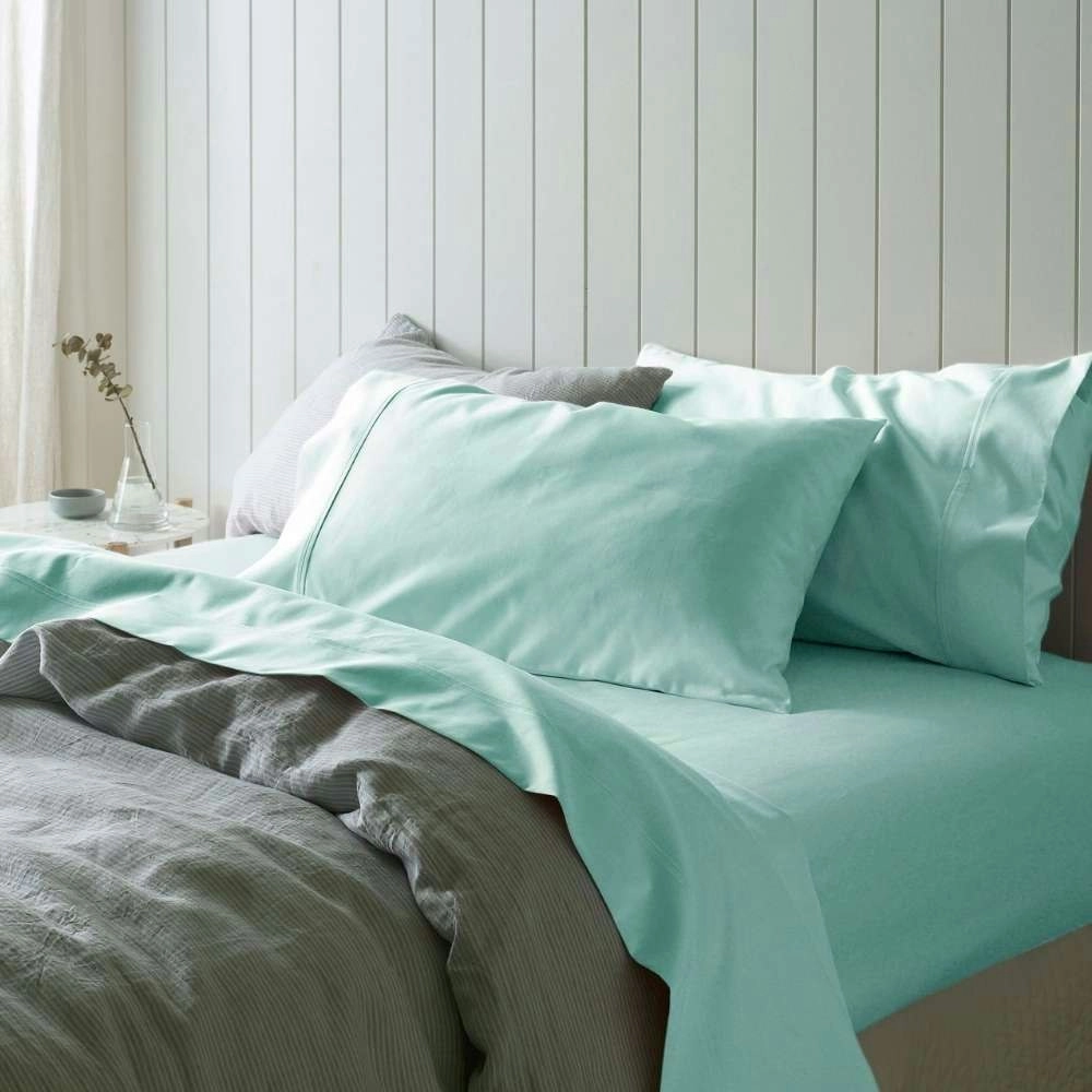 Accessorize Mint 1000 Thread Count Cotton Sateen Sheet Set