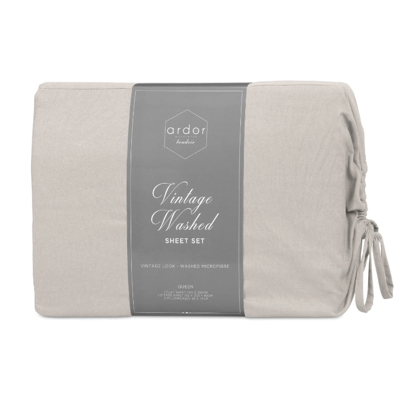 Ardor Boudoir Vintage Washed Sheet Set