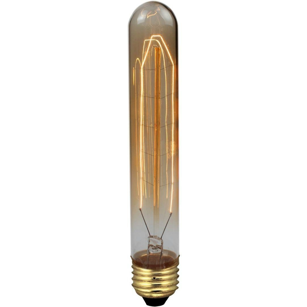 Carbon Filament Globes - Medium Tube 185mm - 25 watts - Edison Screw - (E27)