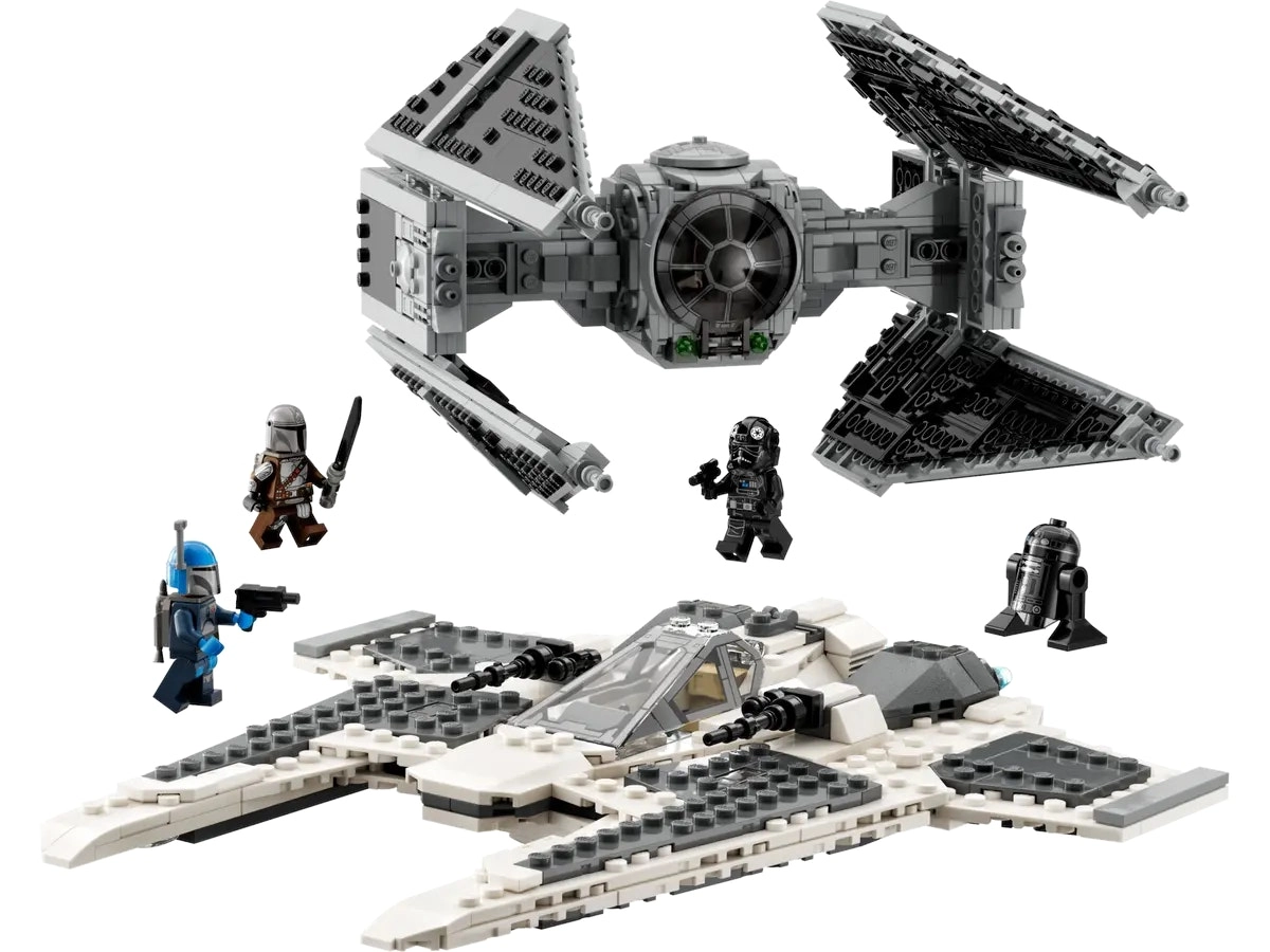 LEGO Star Wars Mandalorian Fang Fighter vs TIE Interceptor