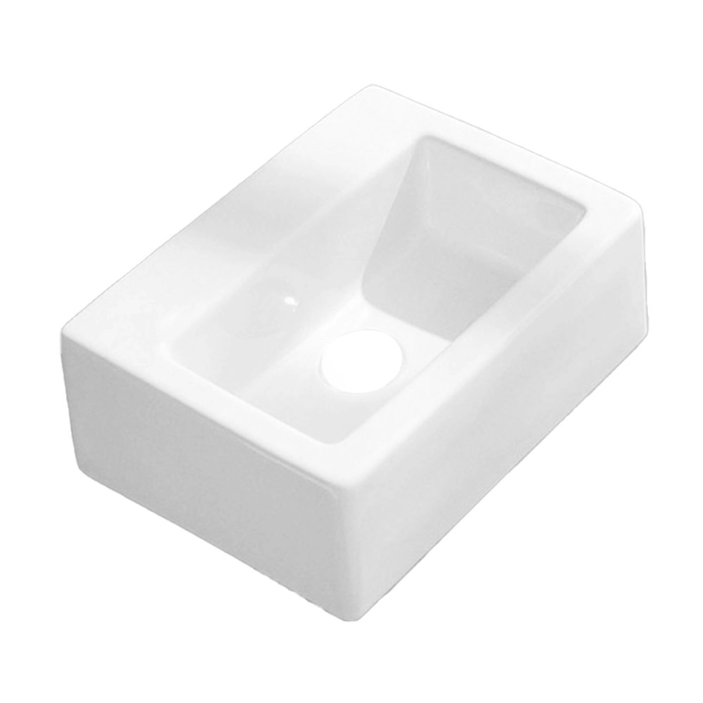 Flaminia 5088 Acquababy Basin 1 Tap Hole Ceramic Bench/Wall-Mount Basin White