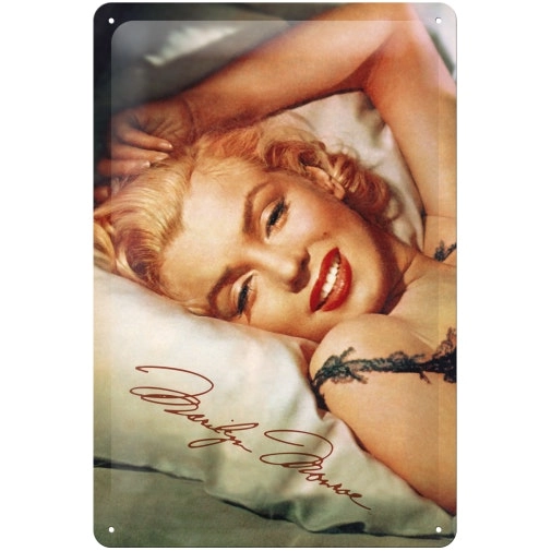 Nostalgic Art 20x30cm Medium Metal Wall Hanging Sign Marilyn Home Office Decor