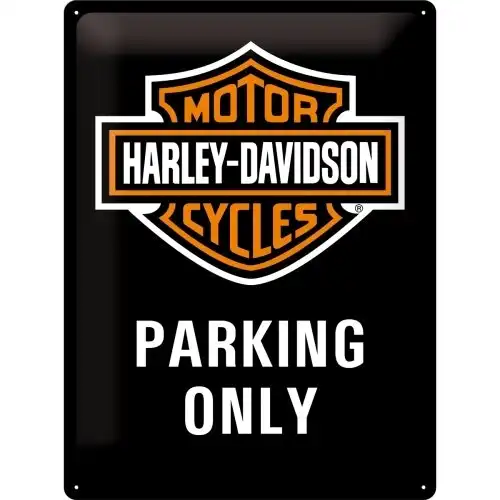 Nostalgic Art Harley-Davidson Parking Only 30x40cm Large Metal Sign Wall Decor