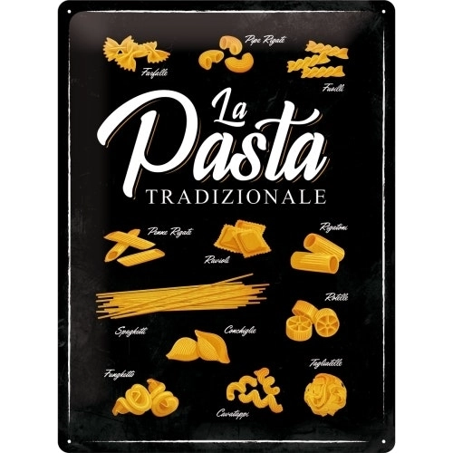 Nostalgic Art Pasta Tradizionale 30x40cm Large Metal Tin Sign Kitchen Wall Decor