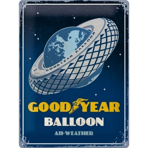 Nostalgic Art Goodyear Balloon Tire 30x40cm Large Metal Tin Sign Home Wall Decor